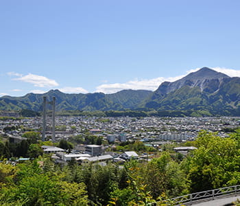 自然環境と住宅地が共存